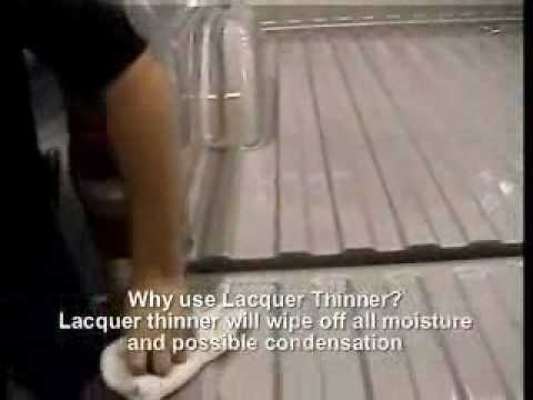 Bed Liner over rail step 1