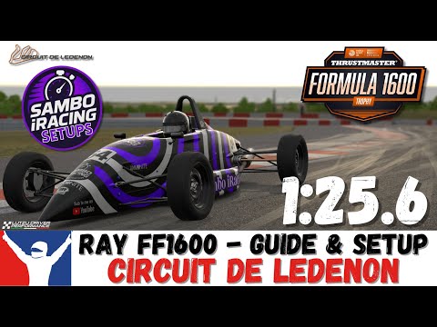 iRacing FF1600 Ledenon Guide 1:25.6 - Ray FF1600 Circuit De Ledenon Track Guide & Setup