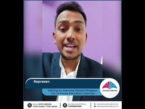 Mr. Jatin Representative of USA Universities and Colleges Visiting Avenues Abroad Bhogpur