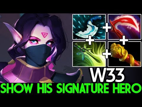 W33 [Templar Assassin] Show His Signature Hero 20 Kills Super Mid 7.22 Dota 2