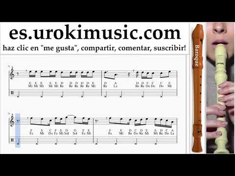 Tutorial de flauta dulce B. DJ Khaled, Justin Bieber - No Brainer Clases Notas um-ih927