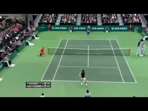 Federer vs Davydenko Rotterdam 2012