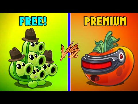 PVZ 2 - PEA POD vs ULTOMATO! Free vs Premium! - Who Will Win?