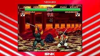 真サム切り抜き　覇王丸のジャンプ大斬りで覇王丸をめくる