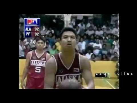 Purefoods vs Alaska Controversy:Foul of Bong Ravena on Jeff Cariaso-1996 AFC