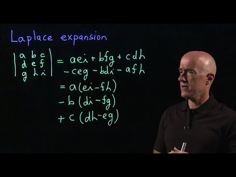 Laplace expansion for computing determinants | Lecture 29 | Matrix Algebra for Engineers