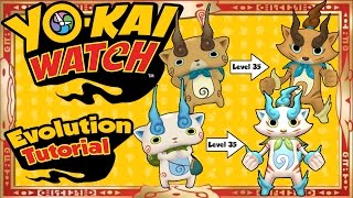 Yo-Kai Watch - Evolution Tutorial of ALL 15 Yo-Kai! [Tips & Tricks]