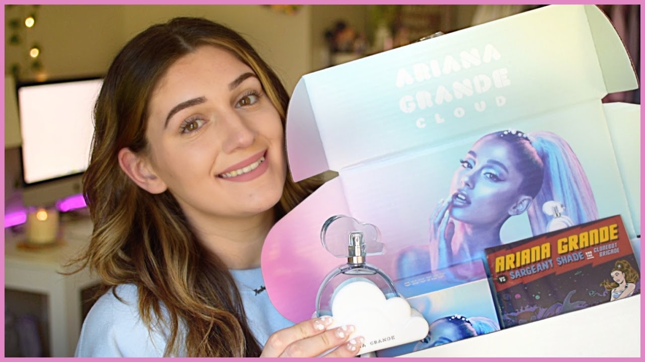 Watch video Cloud by Ariana Grande Limited Edition Fan Box (fragrance unboxing) Now Cloud by Ariana Grande Limited Edition Fan Box (fragrance unboxing)