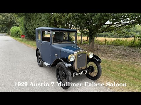 NOW SOLD - 1929 Austin 7 Mulliner Fabric Saloon  with Robin Lawton Vintage & Classic Cars