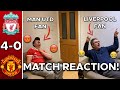 MAN UTD FAN GOES CRAZY 😡 REACTING TO LIVERPOOL 4-0 MAN UTD | LIVERPOOL V MAN UNITED MATCH REACTION