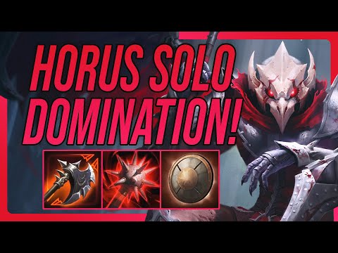 HORUS DOMINATION! Horus Solo Gameplay (SMITE Conquest)