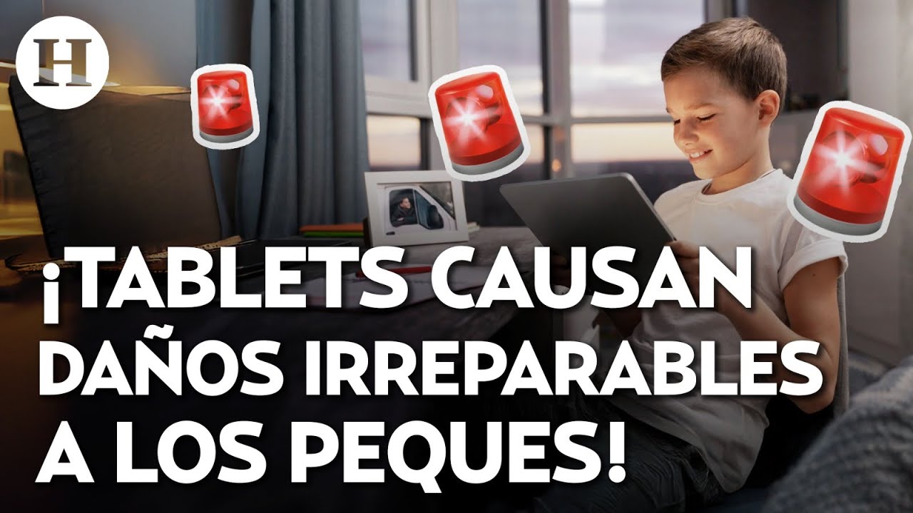 ¡Un verdadero peligro! Tablets y celulares causan daños irreversibles en niños menores de 5 años