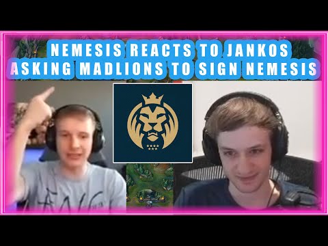 Nemesis Reacts to JANKOS Asking MADLIONS to Sign NEMESIS 👀