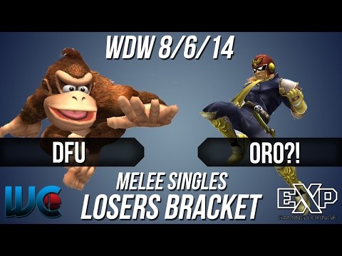WDW 8/6/14 - Oro?! (Marth/Falcon) vs. DFU (Donkey Kong) Melee Singles Bracket