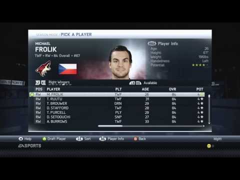 Let's Play: NHL 15 - Episode 1 - The Fantasy Draft (Season Mode)