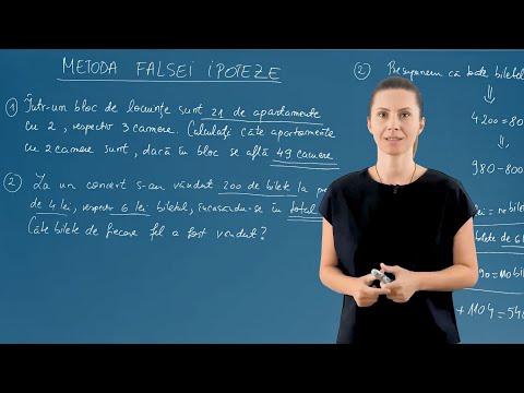 Metoda falsei ipoteze - Matematica - Clasa a V-a