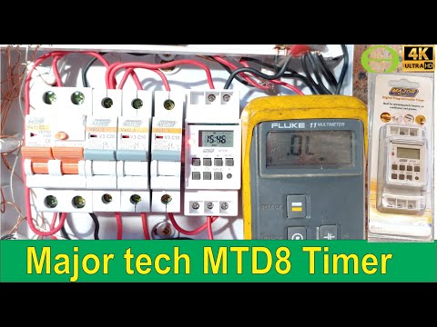 How to install a Major Tech MTD 8 programmable timer switch