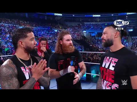 Jey Uso confronta a Roman Reigns & Sami Zayn - WWE Smackdown 28/10/2022 (En Español)