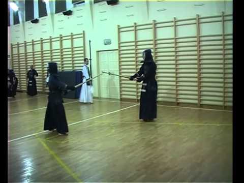 Warsaw Kendo  League 2011 - October - Piotrowski (aka) vs. Betley-Uchanska (shiro)
