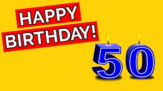 Happy 50th Birthday! Ecard birthday greeting