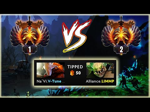 TOP 1 EU V-Tune [Juggernaut 7.29] VS Former TOP 1 Limmp | Dota 2 7.29 Gameplay