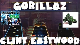 Gorillaz - Clint Eastwood - Rock Band 2 DLC Expert Full Band (August 11th, 2009) (Drums "Cover")