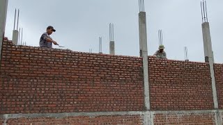 Build a 300m2 house with limited cost | build rough walls most effectively | CONSTRUCTION