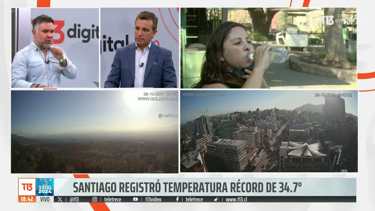 Santiago registró temperatura récord de 34.7°: cómo seguirá el tiempo