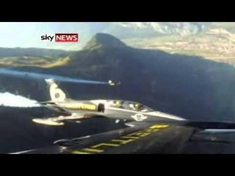 Jetman Uses Custom-Built Suit To Fly In Formation Over Alps