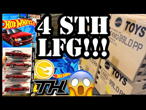 4 HOT WHEELS MERCEDES 560 SEC AMG SUPER TREASURE HUNTS PERSONAL RECORD PEG HUNT