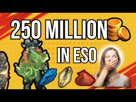 How I made 250 Million Gold in 1 month on ESO..🤑
