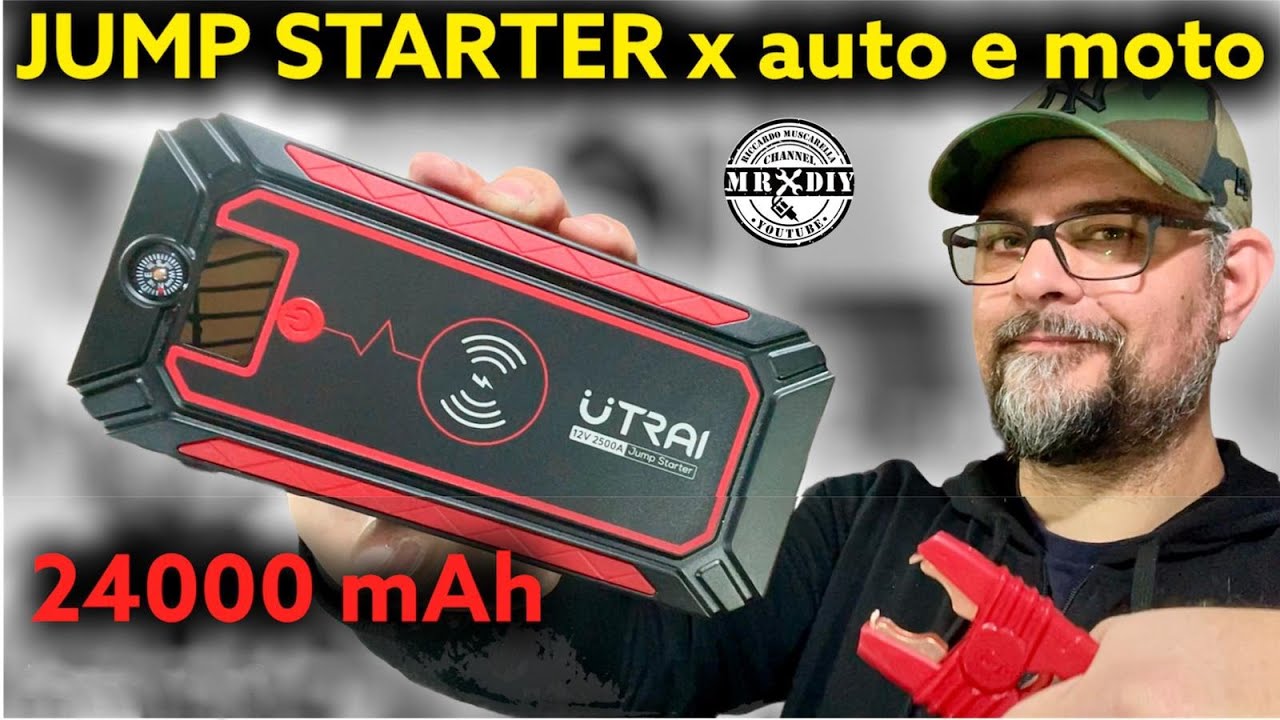 UTRAI Jstar 4. Jump Starter 12V 2500A 24000 mah. Powerbank. Avviatore di emergenza auto e moto.
