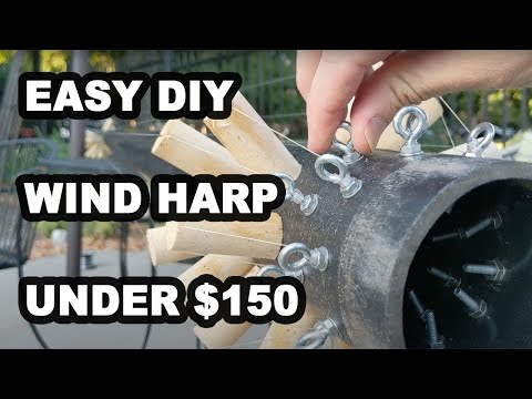Aeolian Harp / Wind Harp - How To Make A Outdoor Version | DIY Under $150