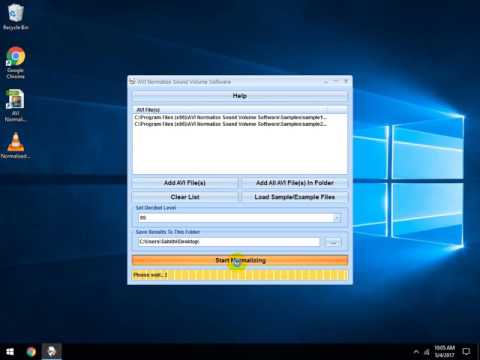 AVI Normalize Sound Volume Software