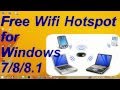 How to turn your Windows 7/8/8.1/10 Laptop into a WiFi HOTSPOT ✔ How to turn your Windows 7/8/8.1/10 Laptop into a WiFi HOTSPOT ✔