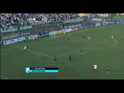 Gol de Aróstegui. Sp. Belgrano 1 - Sp. Estudiantes 0. Fecha 9. B Nacional 2015. FPT.