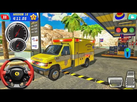 US Army Ambulance Driving Rescue Simulator | Ambulance Driving Rescue Simulator Gameplay | Ambulance
