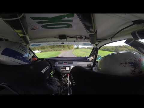 Rallye Kohle & Stahl 2019 WP1 Brocker/Woll Mitsubishi Evo 7