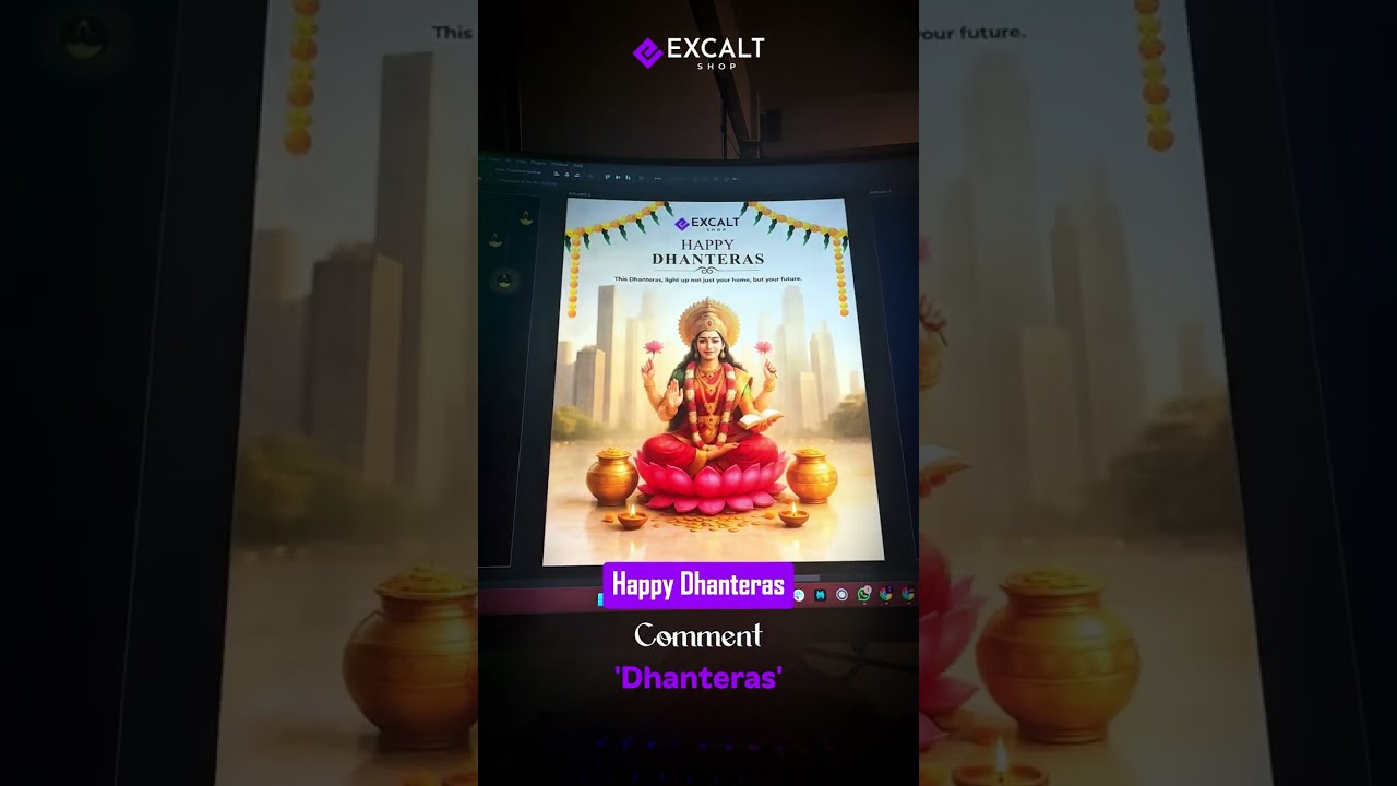 Premium Dhanteras PSD Templates Bundle | Fully Editable Designs for Just ₹79! 🤯
