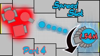 Diep.io - Stacking with Spread [4/4] (Spread Shot 1.54m - Maze)