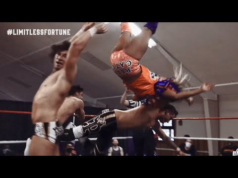 Ashley Vox, Delmi Exo, & Rip Byson vs. Prestigious - Limitless Wrestling (Intergender, Mixed Tag)