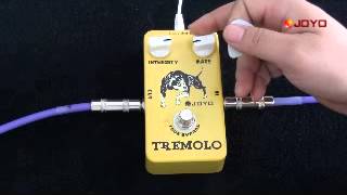 Video thumbnail for Joyo JF-09 Tremolo Guitar Pedal by KDM Pedals (KDM Effects Pedals)