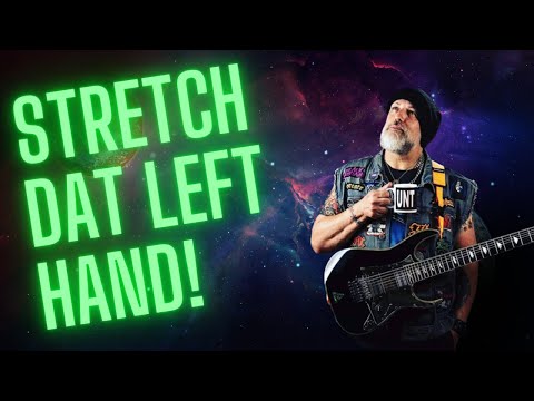 How to do GIANT Left Hand STRETCHES [like Eddie Van Halen]