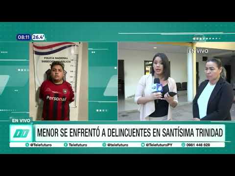 Menor enfrentó a delincuentes en Asunción