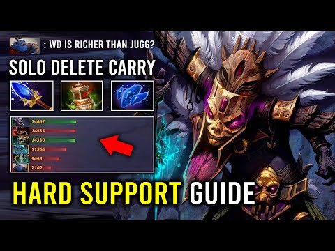 How to Solo Delete Enemy Carry as a Hard Support Witch Doctor with 2x Double Juggernaut Gold Dota 2