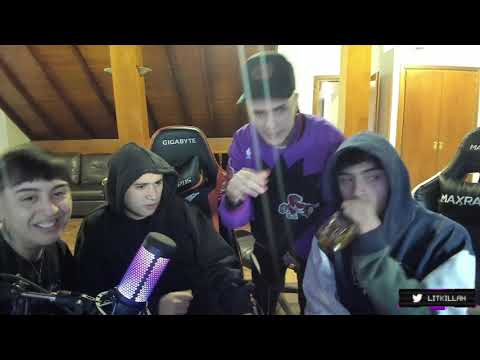 LIT KILLAH ft. FMK, TIAGO y RUSHER hacen FREESTYLE en DIRECTO! | LITKillah TV