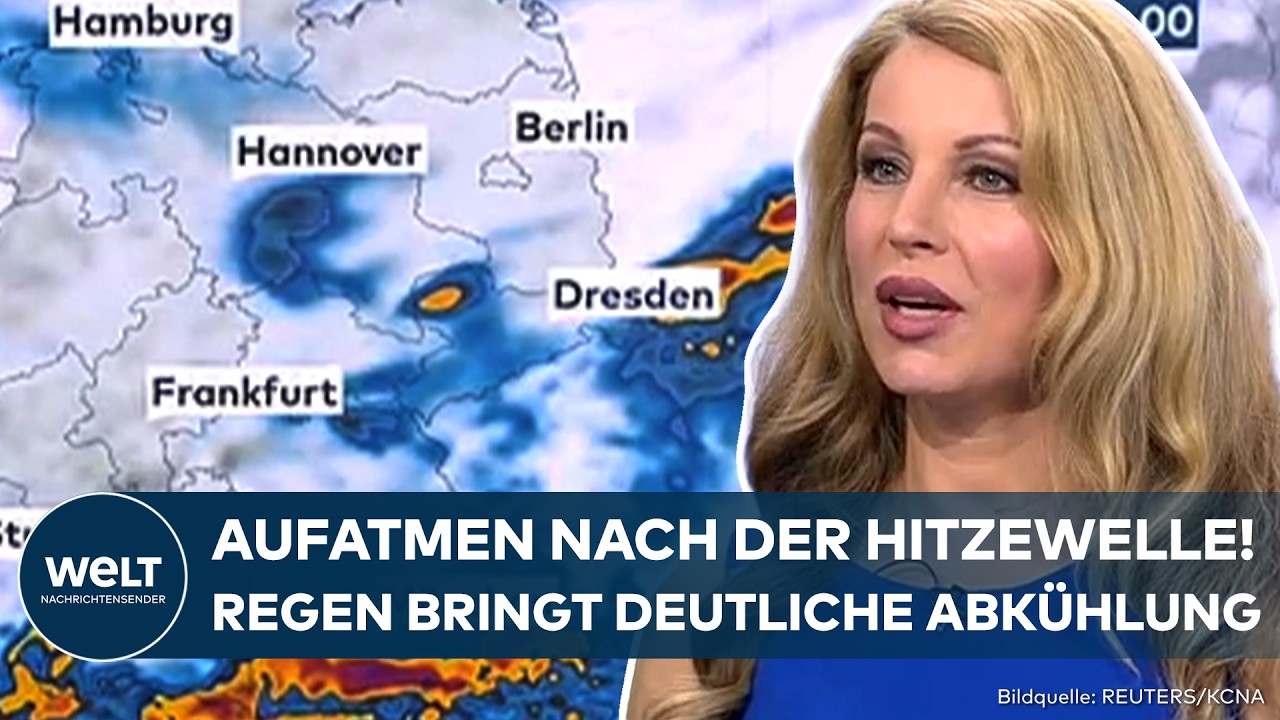 HITZEWELLE VORBEI: Jetzt bringt die Kaltfront Regen und frische Luft | WELT WETTER