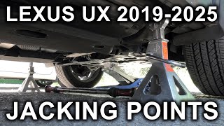 Lexus UX (2019-2025): Jacking Points Location, Front & Rear! How To Jack Up UX Using Hydraulic Jack?