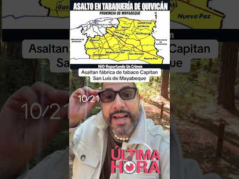 Asaltan tabaquería capitán San Luis  en Quivican