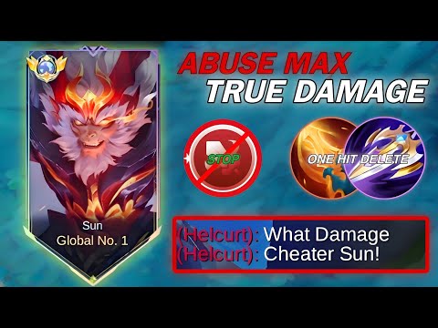 START ABUSING SUN MAX TRUE DAMAGE BUILD & EMBLEM 2025! ( 1 hit delete all heroes!! )